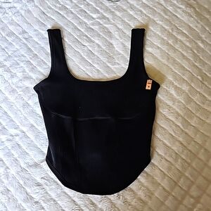 Pink Victoria's Secret Cinched Black Corset Top Size M